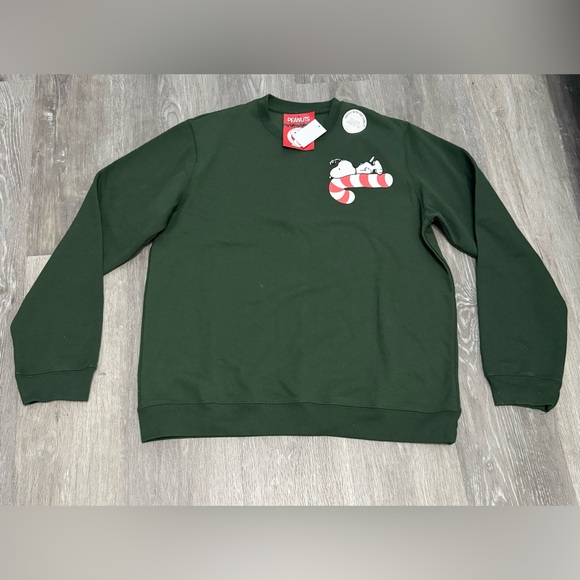 Peanuts Green Sweater - Picture 1 of 2